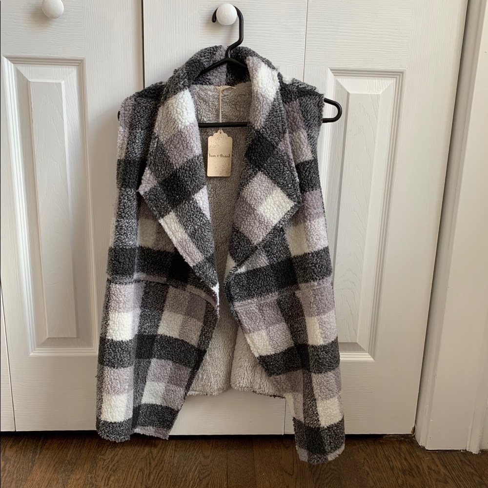 Hem & Thread Open Fleece Vest